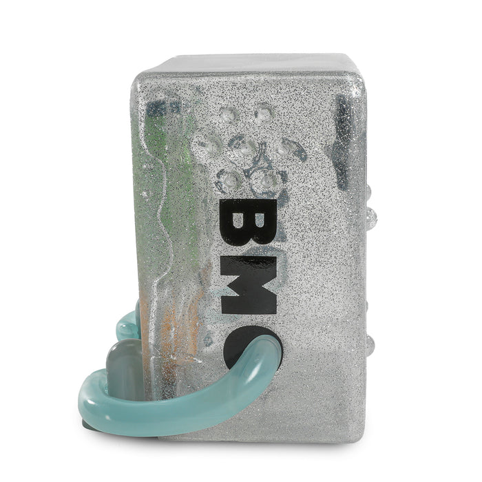 Adventure Time BMO 8-inch glow-in-the-dark vinyl art figure from the Game Over Edition, limited to 300 pieces.