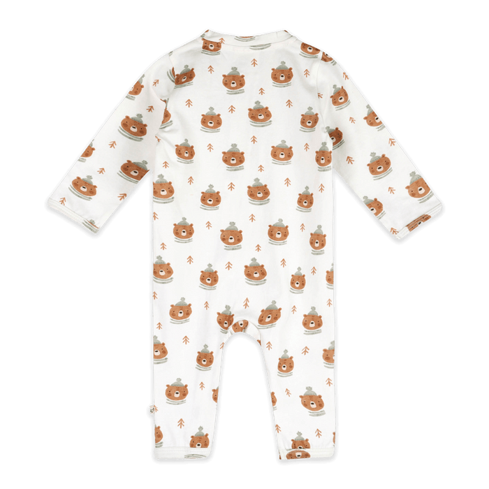 Bears Classic Baby Zip Jumpsuit (Organic Jersey) - Back