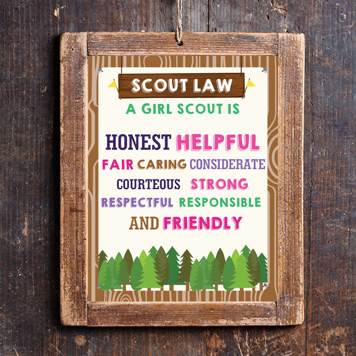 Girl Scout Law Poster