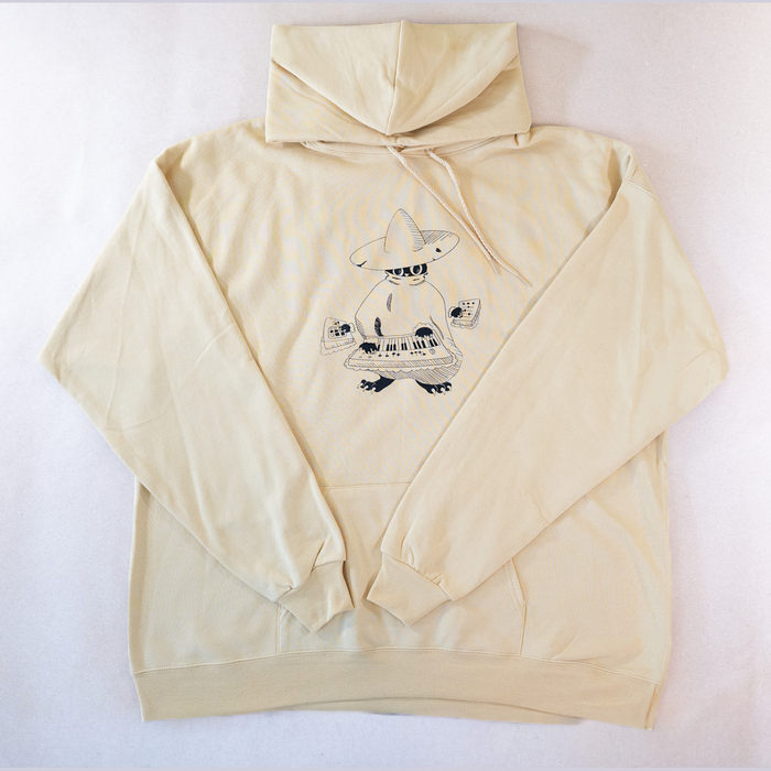 Maestro (keys wizard) graphic hoodie from Cryptid Records in yellow