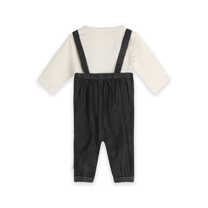 Paul Denim Jumpsuit & Shirt Set (Organic Cotton) - Back