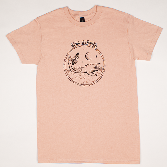 Plesia Girl Dinner t-shirt in dusty rose