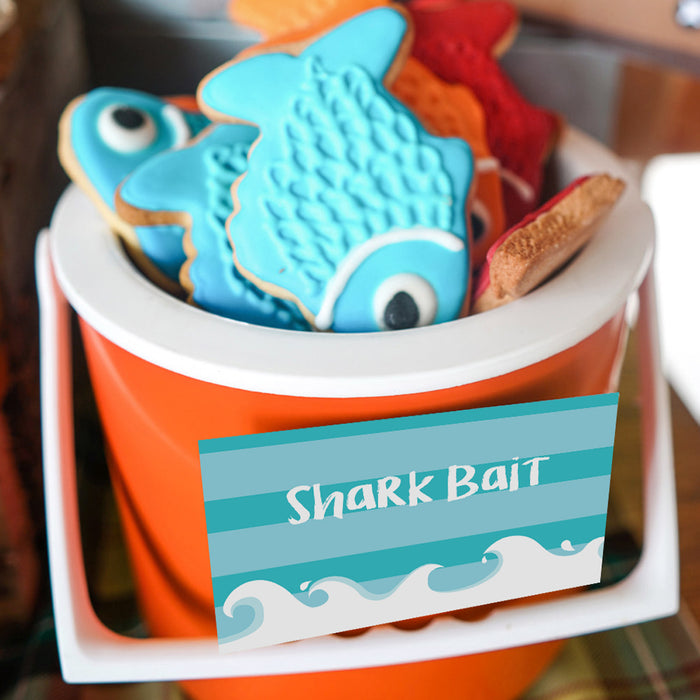 Shark Party Printable Food Labels