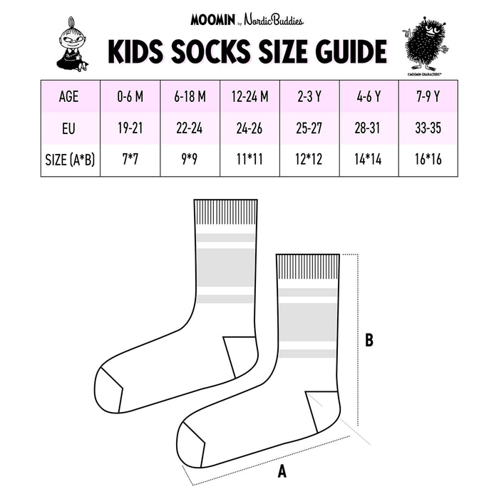 Snorkmaiden and Little My Kids Socks, Double Pack