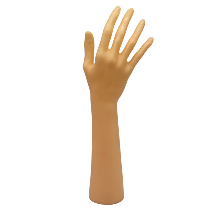 Tan Hollow Plastic Hand Jewelry Display Stand