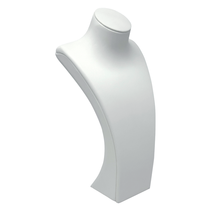 10" White Polypropylene Ultra-Durable Necklace Bust Display