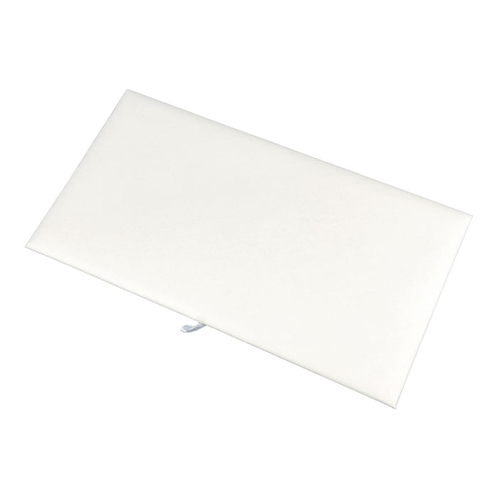 14 1/8" x 7 5/8" Cream Velvet Padded Display Pads (2-Pack)