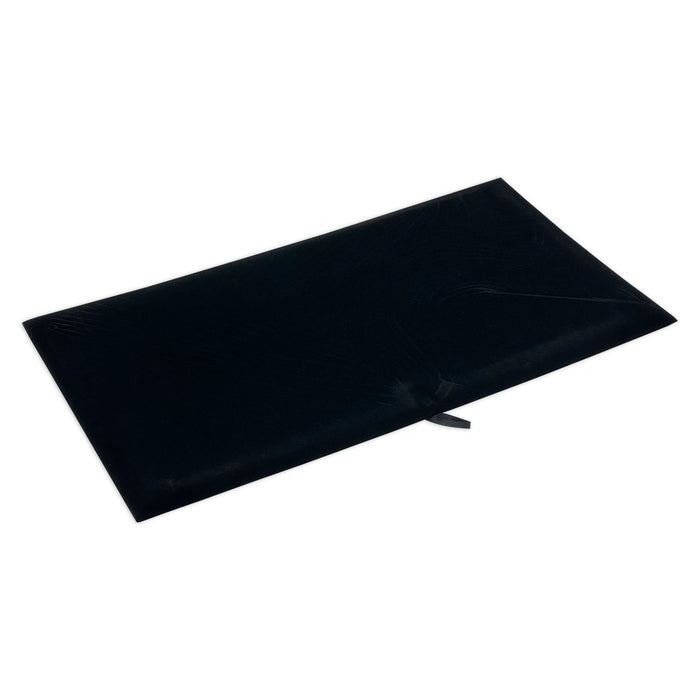 (20-Pack) 13 7/8" x 7 1/2" Black Jewelry Display Pad Tray Insert