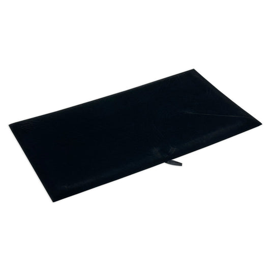 (20-Pack) 13 7/8" x 7 1/2" Black Jewelry Display Pad Tray Insert