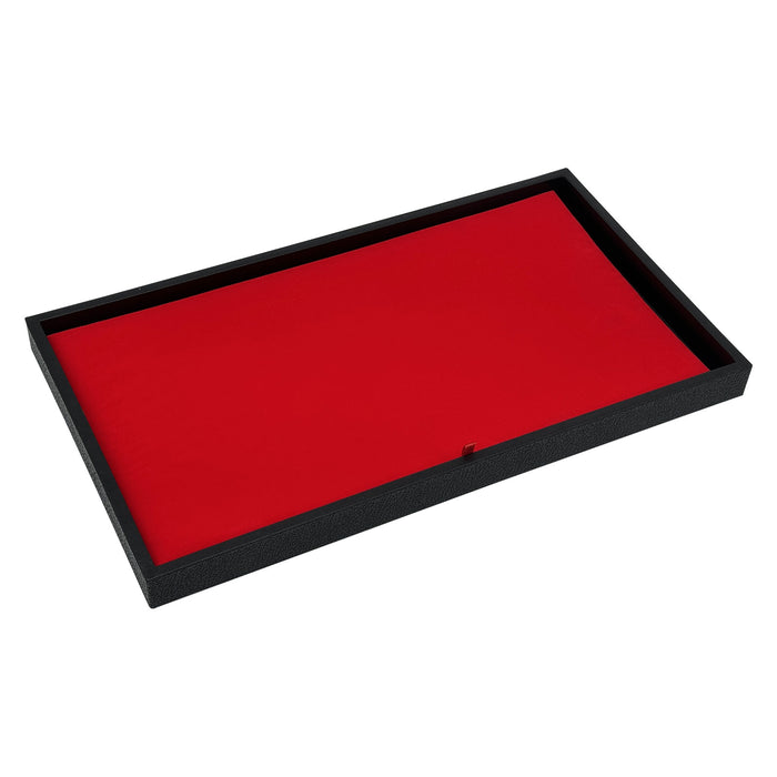 (20-Pack) 13 7/8" x 7 1/2" Red Jewelry Display Pad Tray Insert