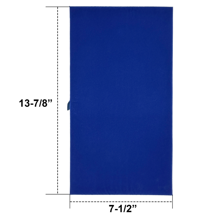 (20-Pack) 13 7/8" x 7 1/2" Royal Blue Jewelry Display Pad Tray Insert
