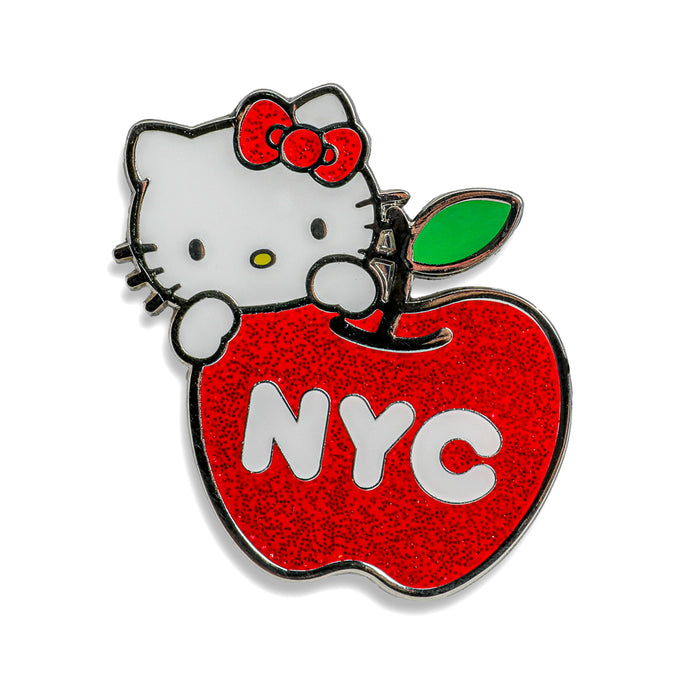Hello Kitty NYC Deluxe Pins and Lanyard Set by Sanrio, limited edition with colorful pins and a matching lanyard.