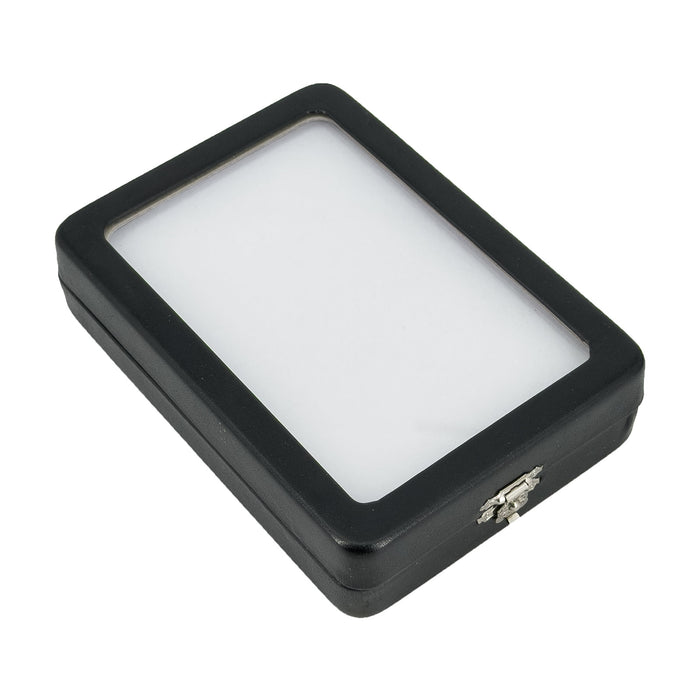 3.3" x 4.9" Black Leatherette Gemstone Box