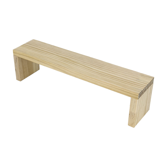 3.5" x 13.75" Natural Wood Jewelry Display Riser