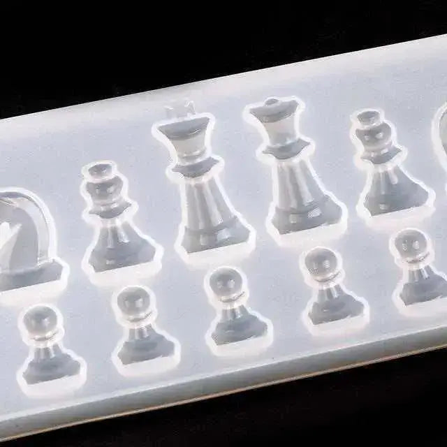 DIY chess piece casting mold for epoxy resin crafts