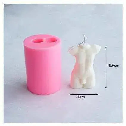 Flexible 3D torso mold for resin casting