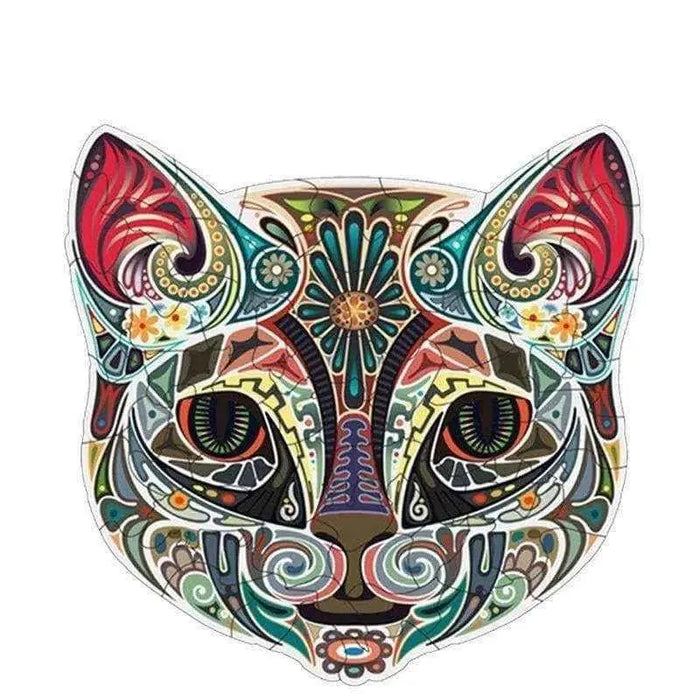3D wooden cat jigsaw puzzle in A3 A4 or A5