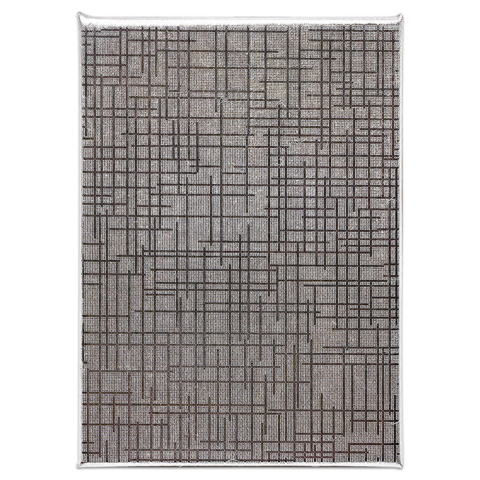 5" x 4" x 1" Silver Linen Pattern Cotton Filled Paper Box