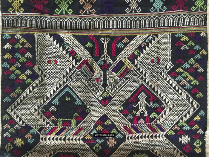 5005 SOLD Vintage Laotian Textile with Human Figure - Rare