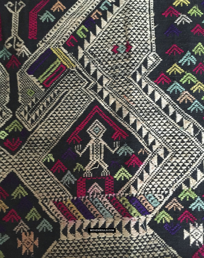 5005 SOLD Vintage Laotian Textile with Human Figure - Rare