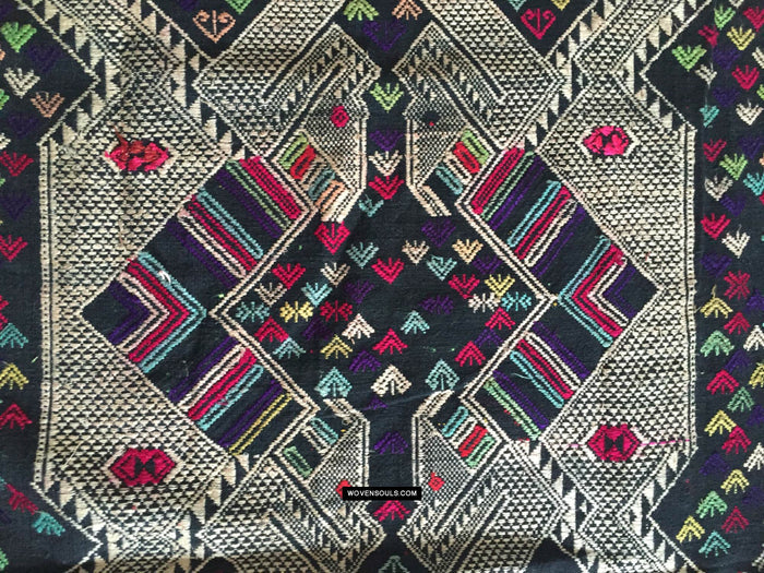 5005 SOLD Vintage Laotian Textile with Human Figure - Rare