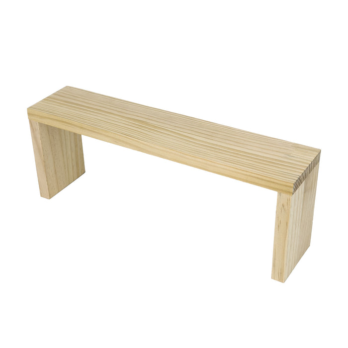 5.25" x 13.75" Natural Wood Jewelry Display Riser