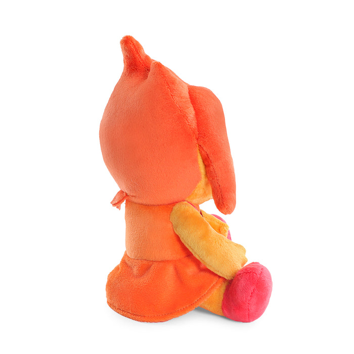 Adventure Time Flame Princess Phunny plush toy, soft and cuddly character with bright orange hair and flame details.