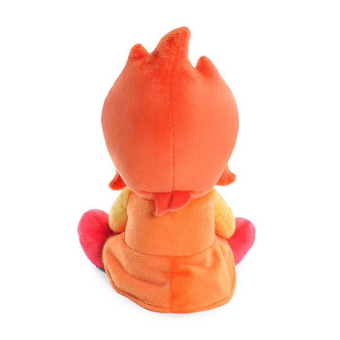 Adventure Time Flame Princess Phunny plush toy with bright orange hair and cheerful expression, soft and cuddly.