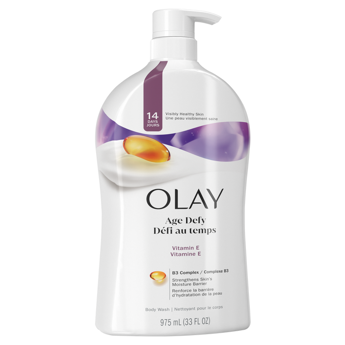 Olay Age Defying Body Wash with Vitamin E, 30 fl oz tilt