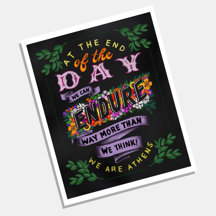 Athens Banner Project: Archival Print of "At the End of the Day" by Marvella Castaneda - by Marvella Castaneda - K. A. Artist Shop