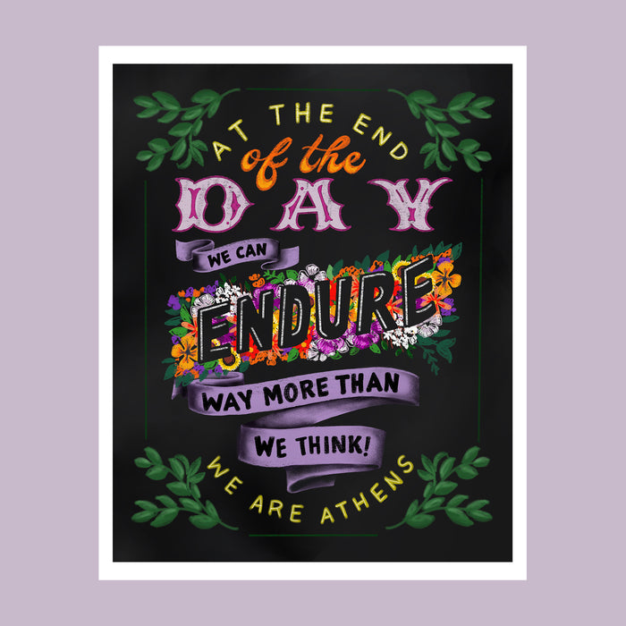 Athens Banner Project: Archival Print of "At the End of the Day" by Marvella Castaneda - by Marvella Castaneda - K. A. Artist Shop