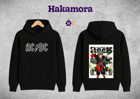 Buso AC/DC Clasic Rock Hoodie Negro