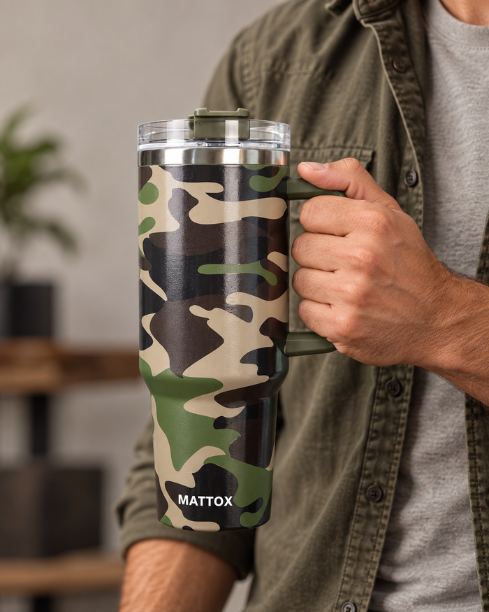 Camo Print 40oz Tumbler // SHIPS IN 1-2 WEEKS