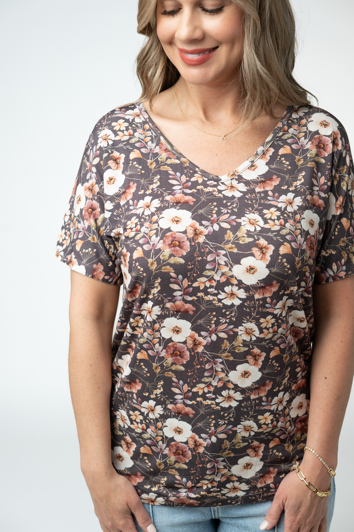 Chloe Cozy Top - Blushwood Floral