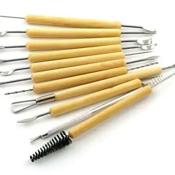 Clay sculpting tool kit clay shaping tools 11pc set pottery tools