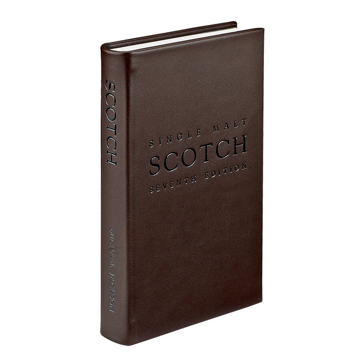 Complete Guide to Single Malt Scotch in Brown Bonded Leather — leather binding and cover design