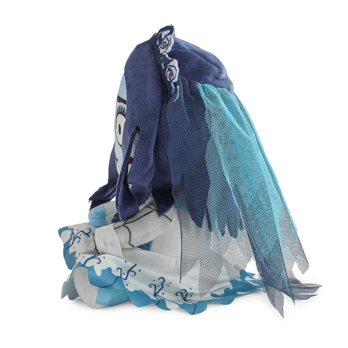 Soft plush of Emily from Corpse Bride, featuring detailed stitching and a hauntingly beautiful expression.