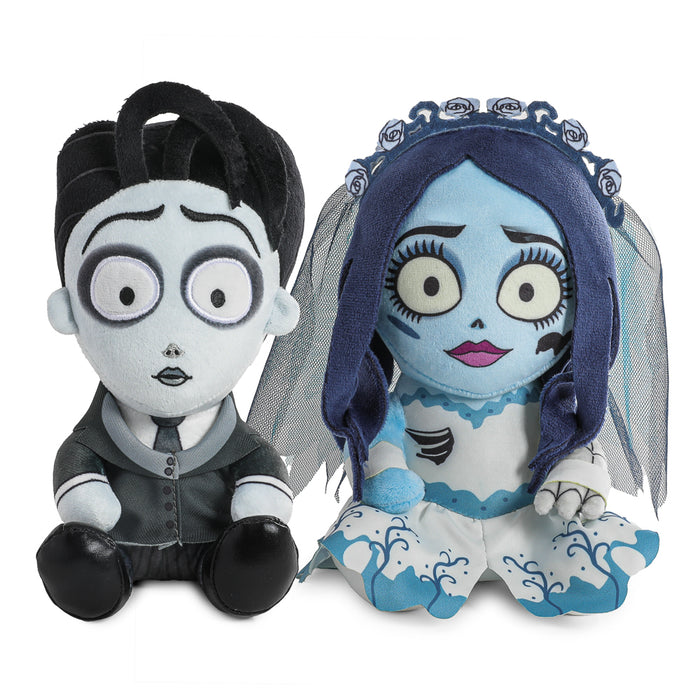 Corpse Bride Victor and Emily Phunny plush bundle featuring soft, detailed plush toys from the animated film.