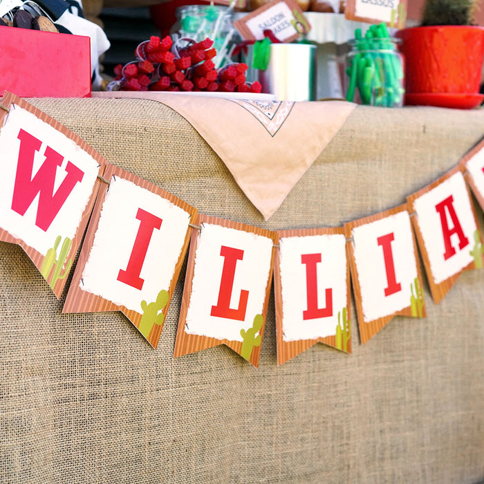 Cowboy Birthday Party Banner | Cowboy Party Garland