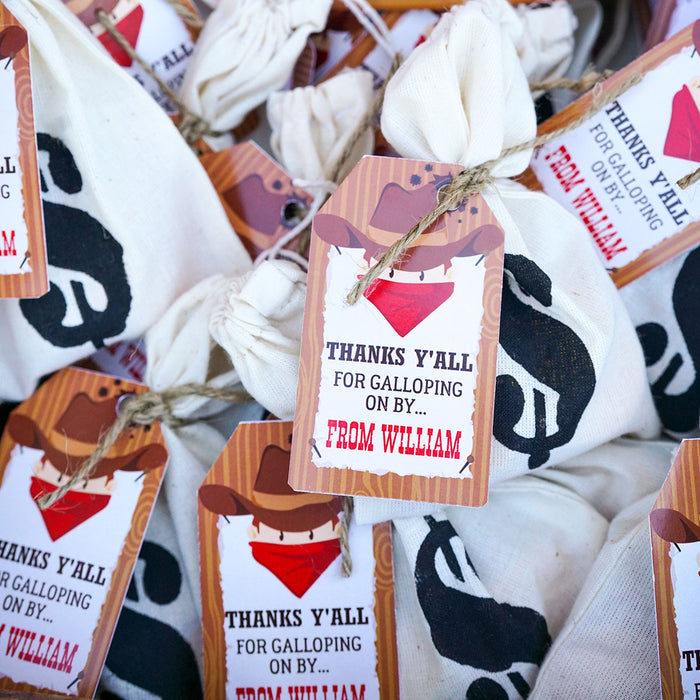 Cowboy Party Dollar Signs | Loot Bag Dollar Signs