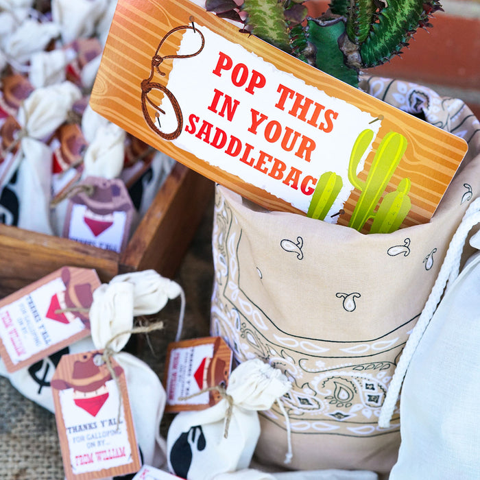 Cowboy Party Ideas Signage