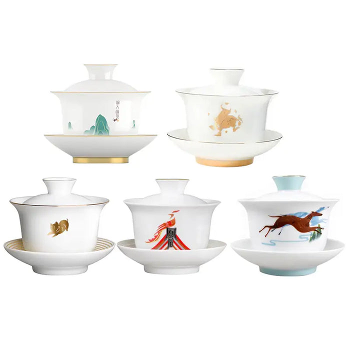 Dayi Official Zodiac Rooster / Dog / Pig / Rat / Ox Year Gaiwan / Cup