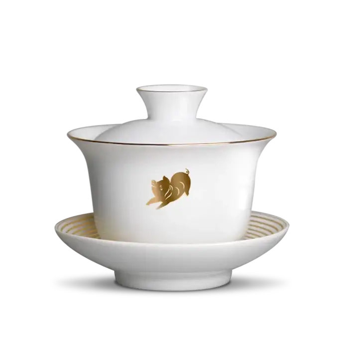 Dayi Official "Jin Zhu" (Zodiac Pig Year) Gaiwan around 180ml - King Tea Mall