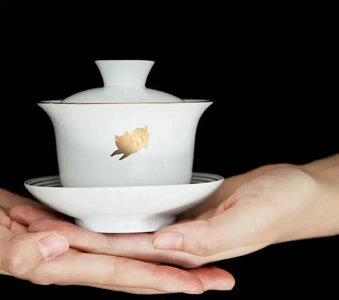 Dayi Official "Jin Zhu" (Zodiac Pig Year) Gaiwan around 180ml - King Tea Mall