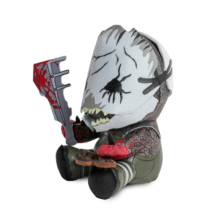 Set of four Dead by Daylight Phunny plush toys featuring The Trapper, The Hillbilly, The Nurse, and The Wraith, soft collectible plushies.