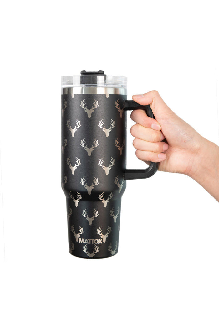 Deer Print 40oz Tumbler // SHIPS IN 1-2 WEEKS
