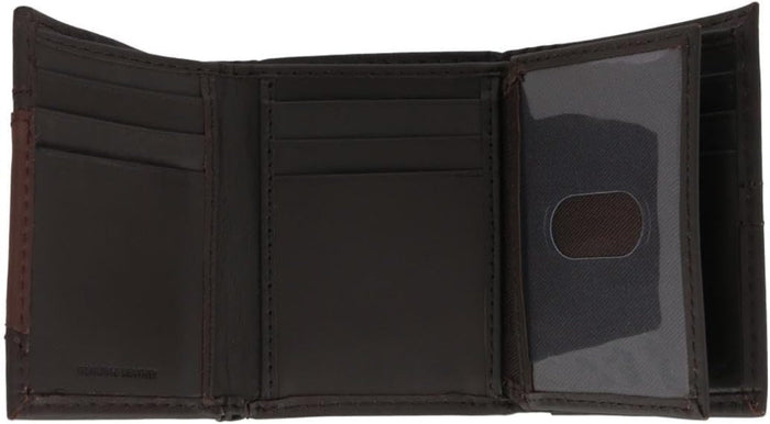 Dickies Leather Logo Patch Trifold Wallet Wallets Dickies