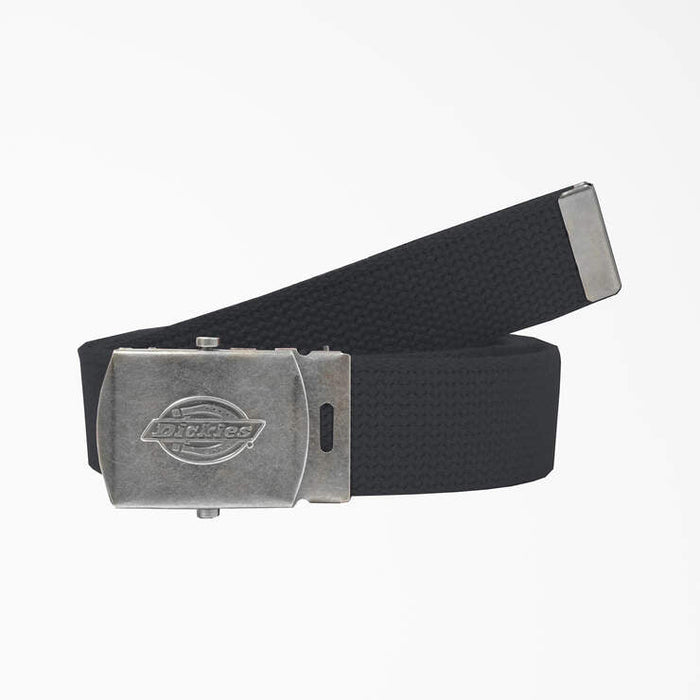 Dickies Unisex Military Buckle Web Belt Belts & Suspenders Dickies Black OS