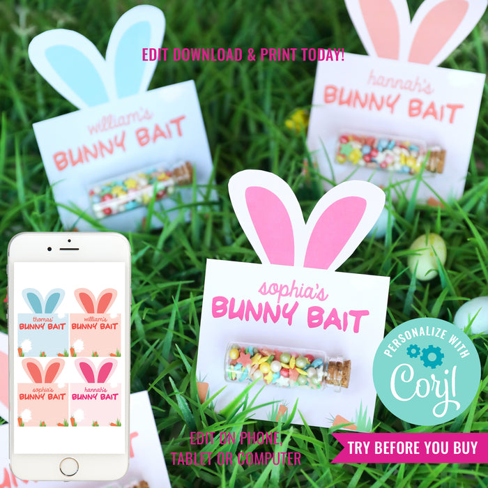 Easter Bunny Bait Card | Printable Easter Bunny Bait Card | Bunny Food Printable File | Easter Card