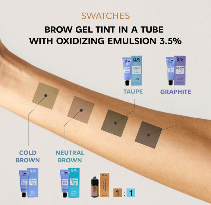 ELAN Brow Gel Tint Graphite, 20 ml Eyebrow tint ELAN